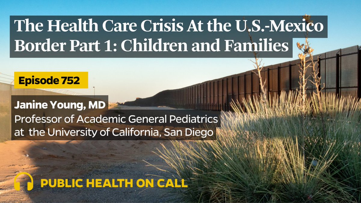 Today, @UCSanDiego’s Janine Young talks about the immigration policies that have led to a system ill-equipped to properly triage and treat families seeking refuge at the U.S.-Mexico border and the misconceptions about people who flee for their lives. johnshopkinssph.libsyn.com/752-the-health…