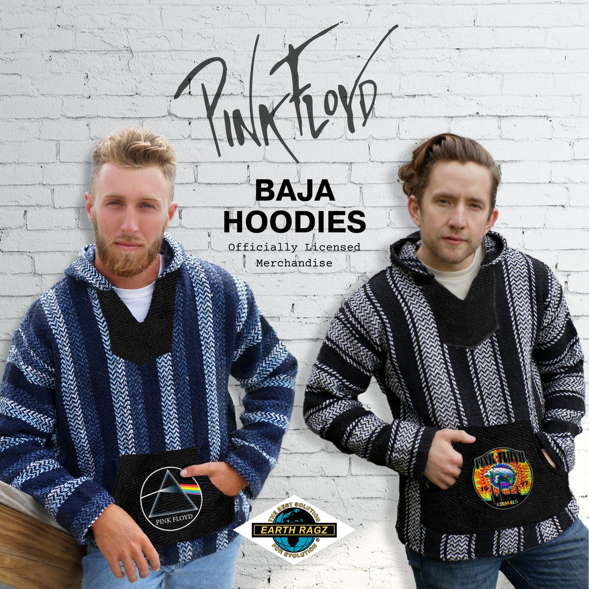 Check out our official Pink Floyd Baja hoodies! Each design is available on our Black & White and Navy Bajas.

#earthragz #pinkfloyd #pinkfloydmerch #bajahoodie #drugrug #hoodie #poncho #recycledfibers #hippiestyle #hippie #bajahoodies #boho #bohochic #retro #classicBaja #bhfyp