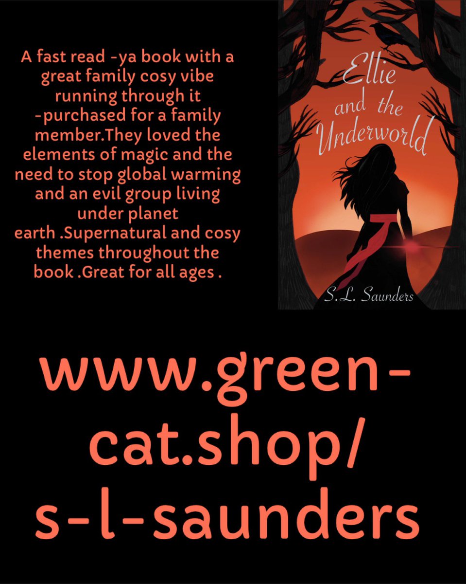 A great review for a great book -  ‘Ellie and the Underworld’ by S L Saunders
You can buy it here >>> green-cat.shop/product-page/e… #happymonday #yafantasy #yafantasybooks #yafantasyfiction #elements