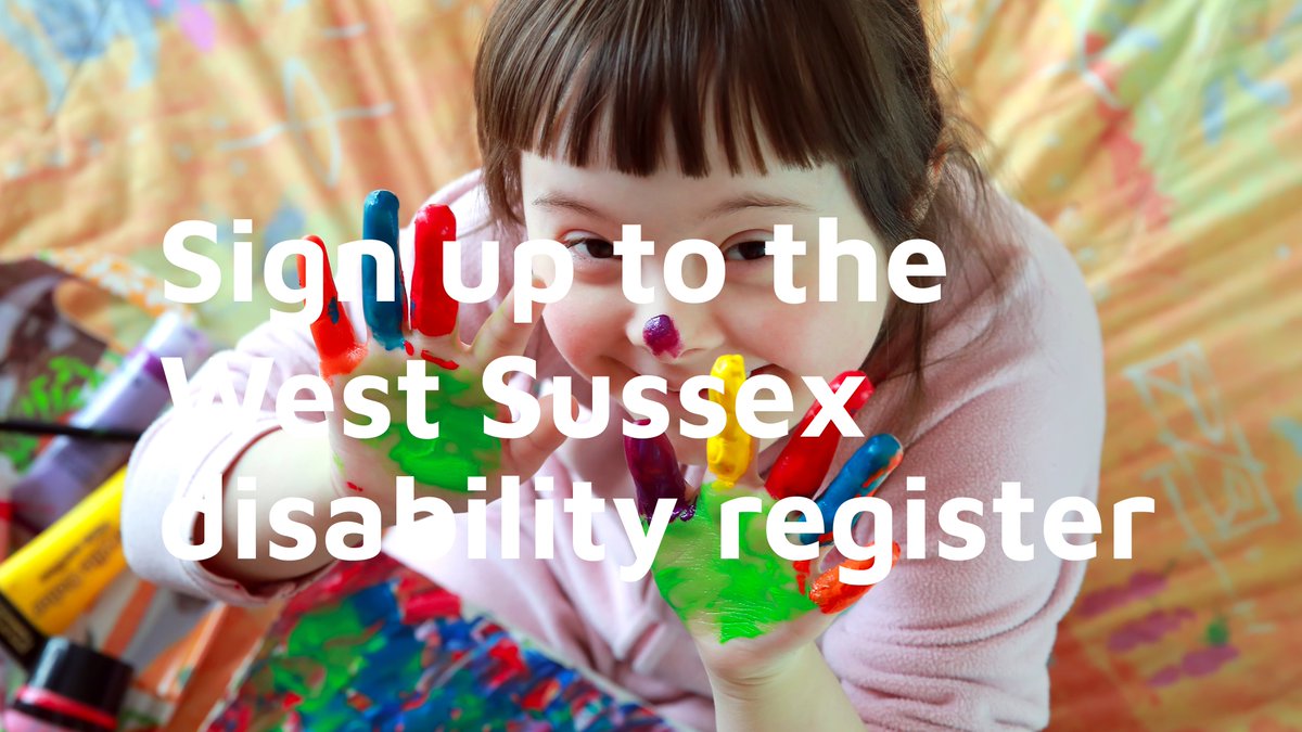 If you are, or support a young person aged 0-25 with a disability, you can sign up for the West Sussex Disability Register. For more details about the register, and to join, click the link below: 🔽 🔽 🔽 yourvoice.westsussex.gov.uk/disability-reg…