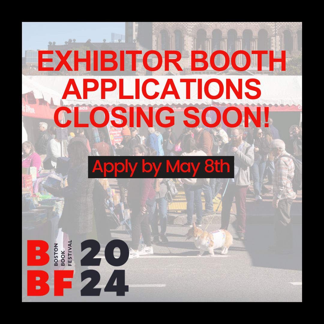 Visit our website to apply for an Exhibitor Booth before it's too late!

bostonbookfest.org/exhibitorinfo/

#outdoorfair #BBF2024