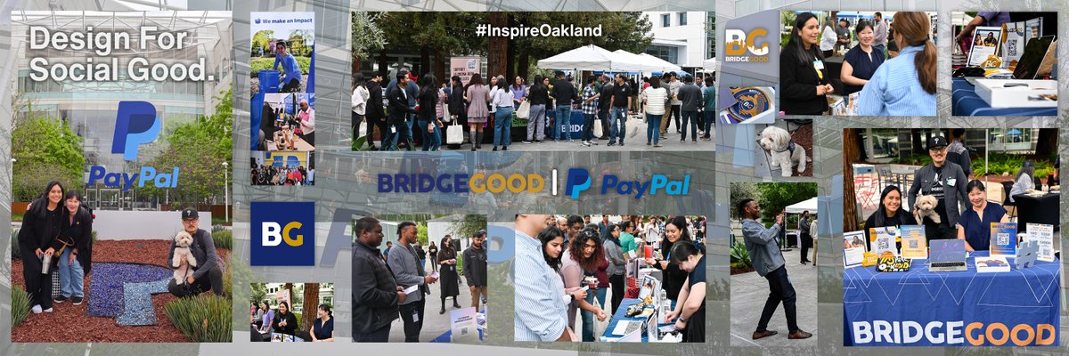 #PayPal x #BRIDGEGOOD ⚡️ Supporting local communities and expanding economic opportunity at the @PayPal Community Impact Grant Fair inviting tech and designers to become coaches and educators at mentors.bridgegood.org and donate at bridgegood.org/donate. #DesignForSocialGood