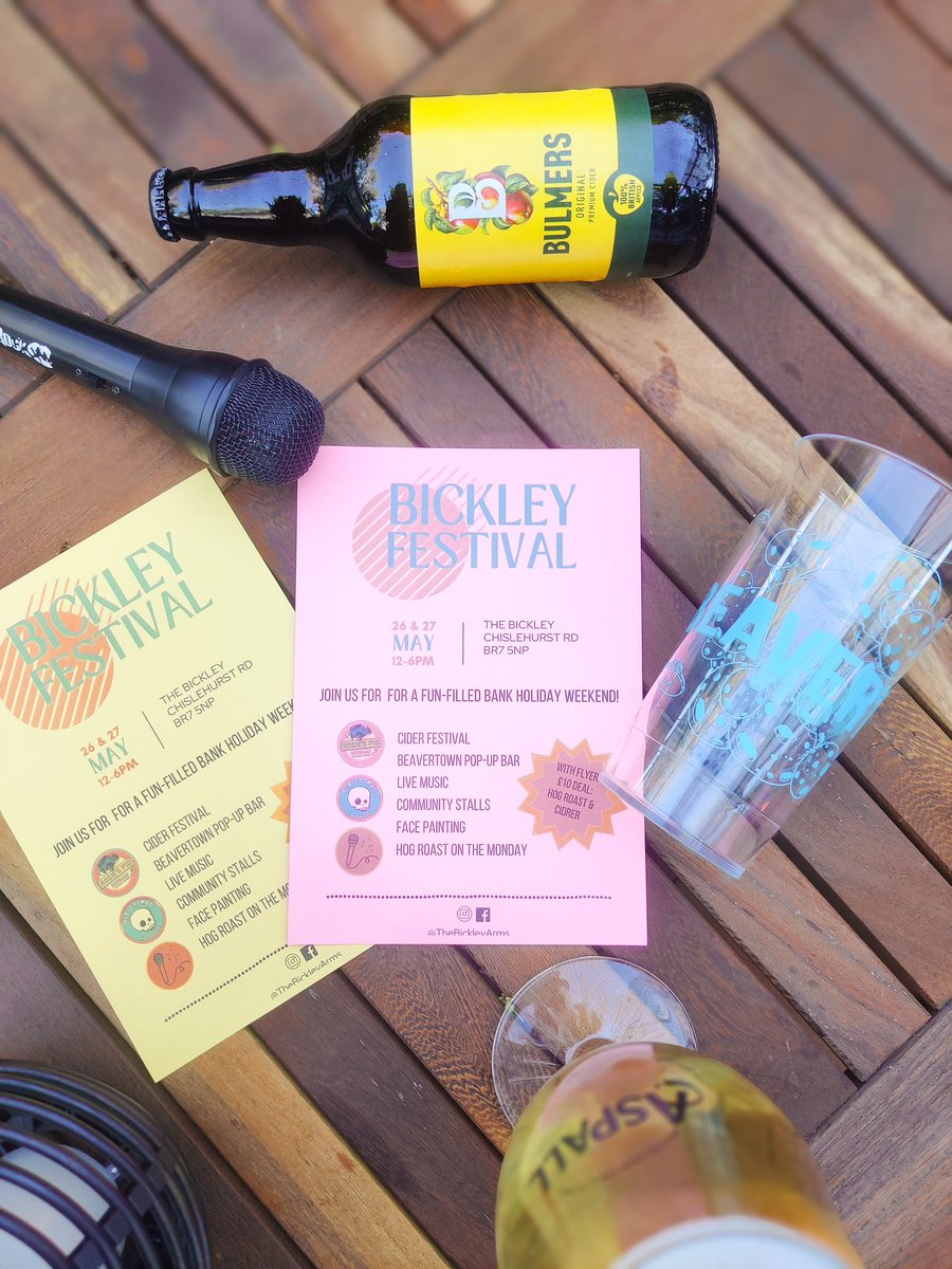 Raise your glasses to good times! 🎤🍻 Join us in our backyard for the Bickley Festival! Expect a weekend brimming with live music, delicious cider, and community vibes. Save the date and come make memories! #BickleyFest #BackyardBash #PubLife