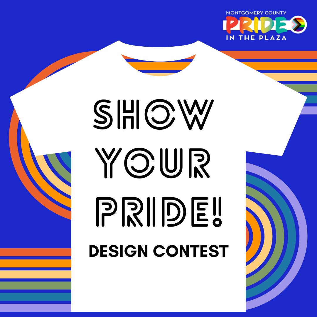 Calling all creatives in Montgomery County! 🎨 Design the official t-shirt for Pride in the Plaza and you might just win a $1,000 gift card! Your art could shine at the festival on June 30. Submit by May 15 and show us what Pride means to you! 🏳️‍🌈✨👕 🔗 ow.ly/8GOB50RqjcB