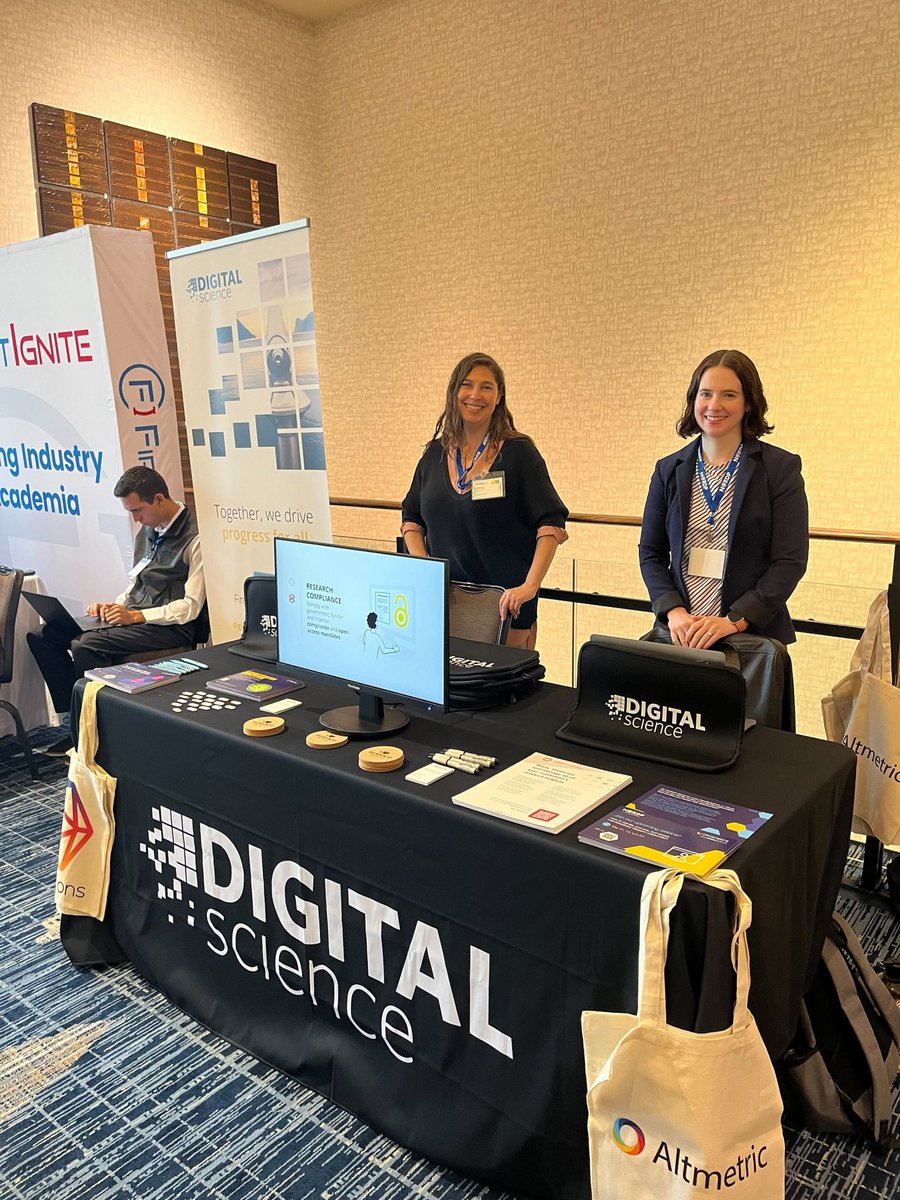 ⚡️ We are all setup at the @NORDP_official Conference!

Stop by to learn more about our  @altmetric @figshare @Symplectic & @DSDimensions at our booth!