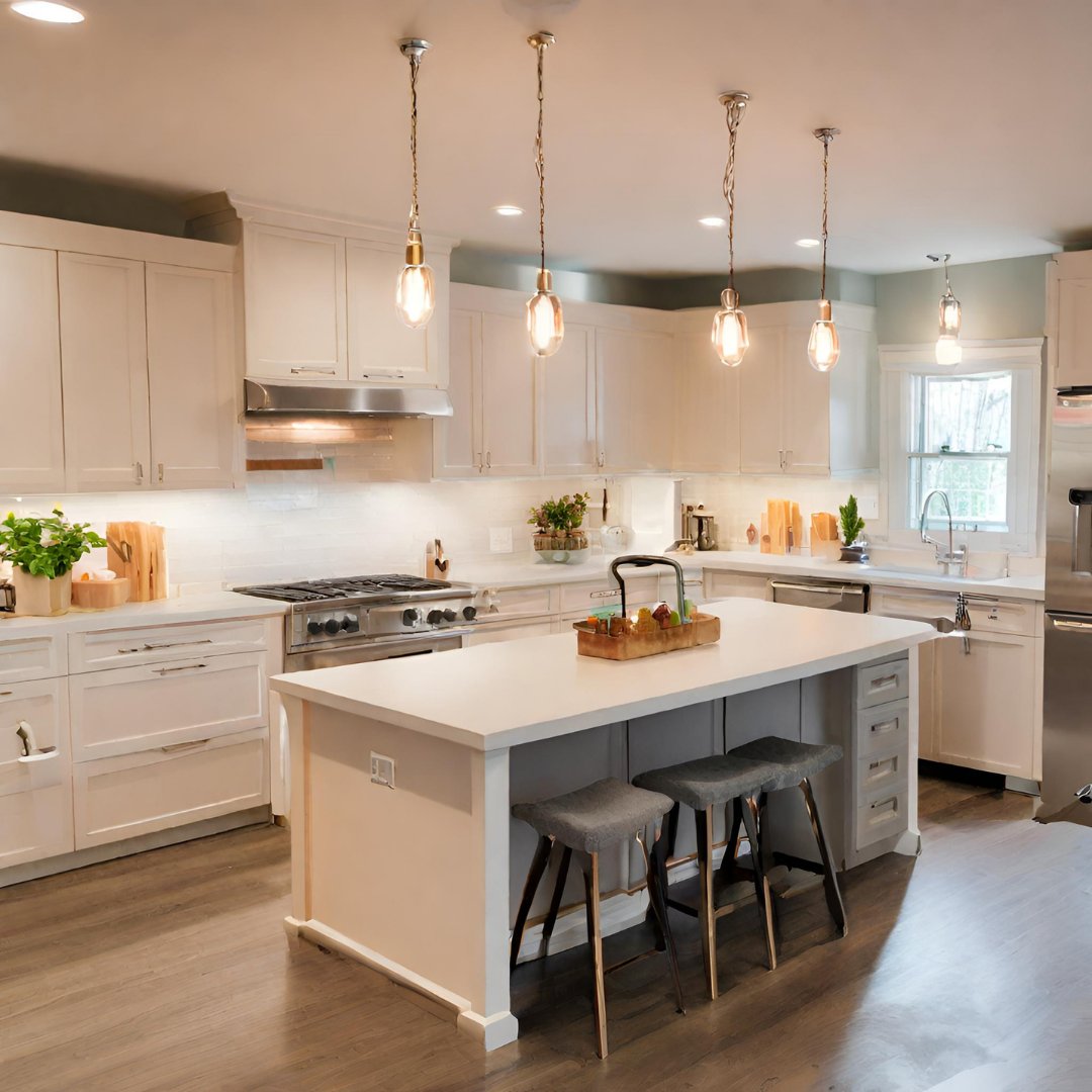 Light up your kitchen with these effective lighting design ideas! From pendant lights to under-cabinet LEDs, illuminate your culinary creations in style.

#TransformativeConstructionExperts #KitchenLighting #FunctionalDesign