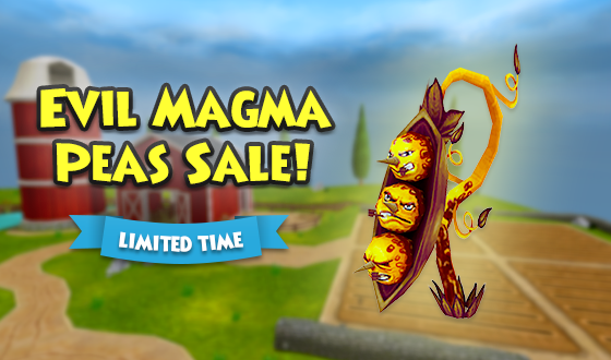 Easy come, easy grow. 🪴 Today only, save 10% OFF Evil Magma Peas in the Crown Shop! Don’t take this deal for planted – check it out now! #Wizard101Europe