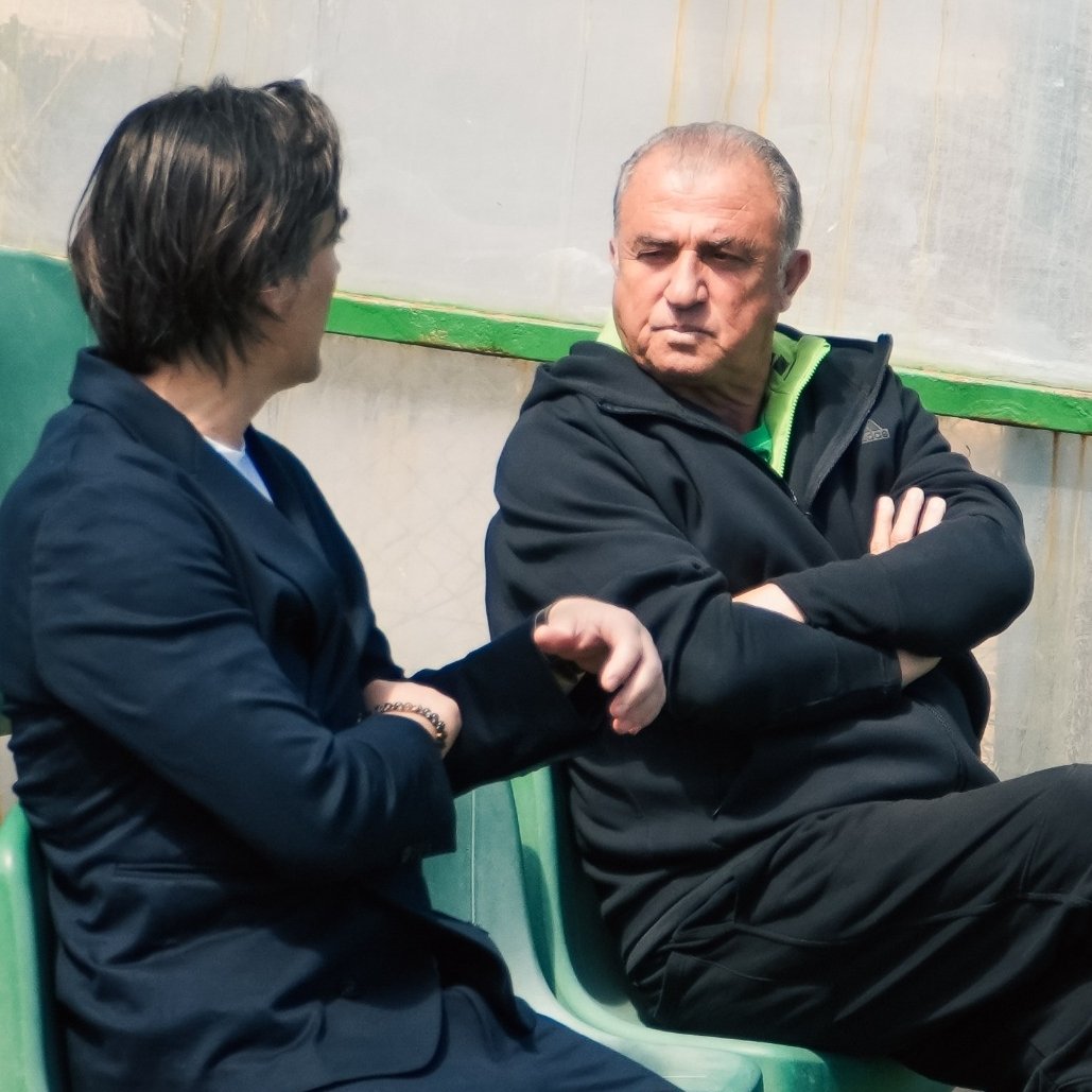 Vincenzo Montella, Atina'da Fatih Terim ve Samet Akaydin'i ziyaret etti.