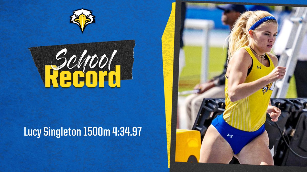 ICYMI: A big congratulations to @MSUEaglesCCTRK's Lucy Singleton. She broke the school record in the 1,500 meter run (4:34.97) at the Rick Erdmann Invitational at EKU this weekend, a record that had stood for 24 years! #SoarHigher