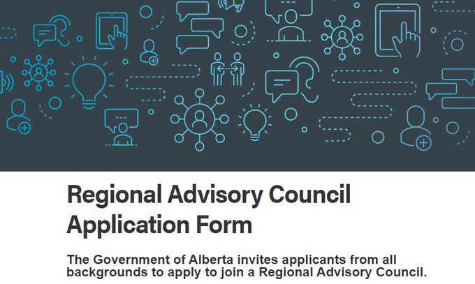 RAPPEL ! 🚨🚨 Le gouvernement de l'Alberta invite les candidats de tous horizons à postuler pour se joindre à des comités aviseurs régionaux en santé.  

Par ici pour connaître tous les détails👉 your.alberta.ca/advisory-counc…     

#frab #frcan @rsaAlberta  #gouvernement #alberta