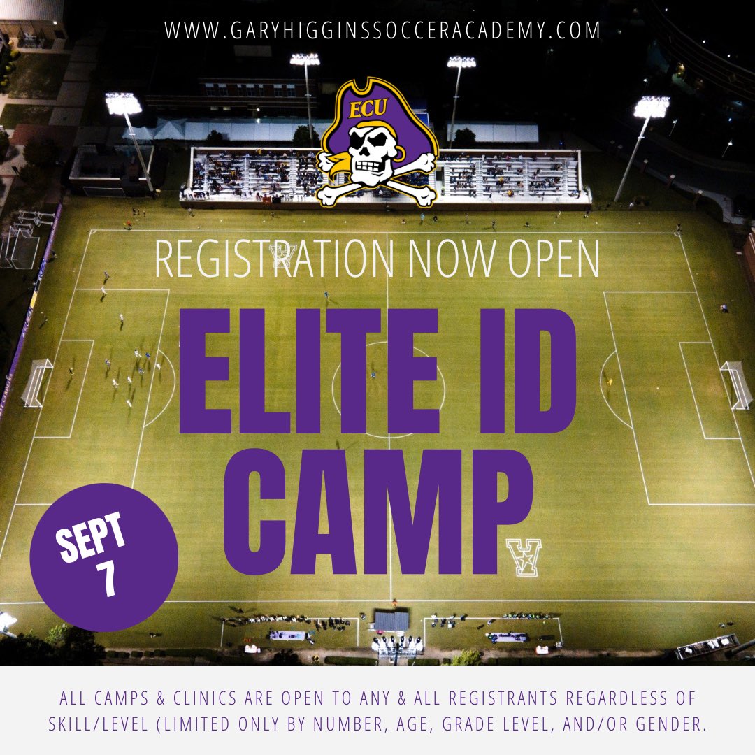 It’s almost camp season! Due to popular demand, we have added two more dates in addition to our upcoming Elite ID Camp on May 11th. Check out all the details and sign up by visiting garyhigginssocceracademy.com 🏴‍☠️ #GoPirates