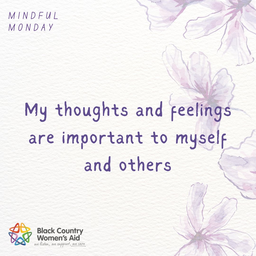 We're here if you need to talk; Call us on 0121 553 0090. We can support you💜 #MindfulMonday