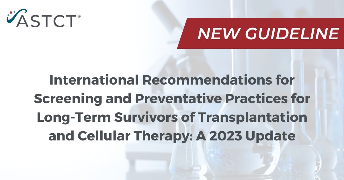 With #HCT procedures on the rise, it's crucial to address long-term complications. This review provides updated pediatric and adult survivorship guidelines for #HCT and cellular therapy. Read more: ow.ly/3zxh50Rr2oQ