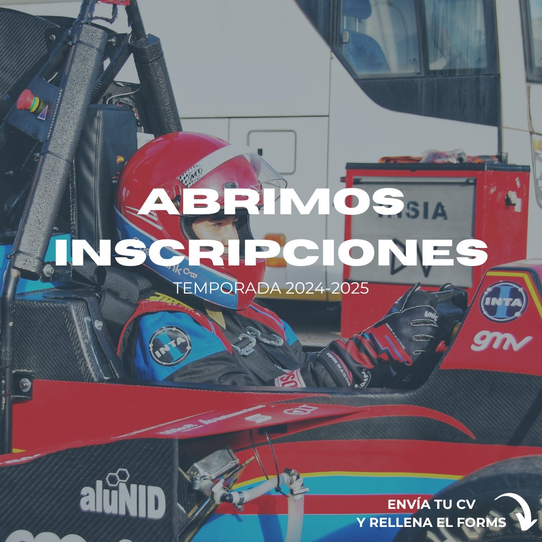 UPMRacing's tweet photo. ¿Quieres participar en un proyecto real de ingeniería? ¿Cansado de tanta teoría y poca práctica? ¿Apasionado del mundo del motor? Únete al reto y participa en la próxima temporada! ⚡️🏎️

Envía tu CV y rellena el formulario!!
https://t.co/JBHzp8JR8F https://t.co/ZyvSnFcniz