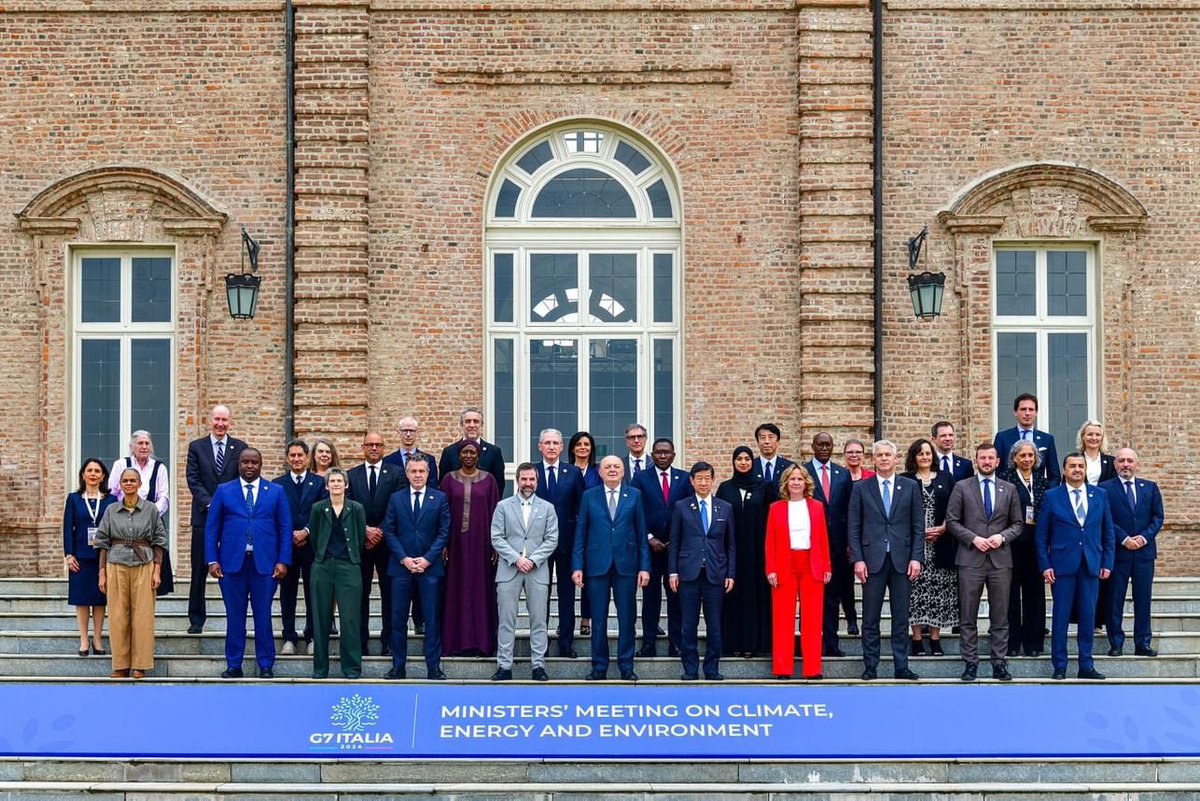 Glad to have attended the G7 Minister's Meeting on Climate, Energy and Environment representing Kenya as a guest Country courtesy of an invitation by Mr.Gilberto Pichetto, the Minister of Environment and Energy Security in Italy. 1/4