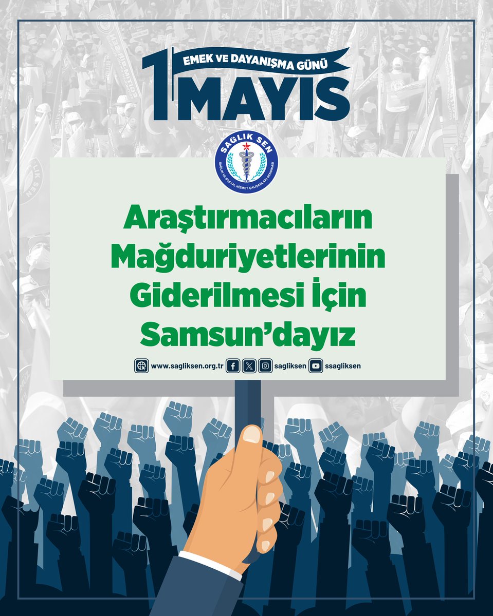 Araştırmacıların mağduriyetlerinin giderilmesi için Samsun’dayız #1Mayıs #1MayıstaAlanlardayız #EmekveDayanışmaGünü