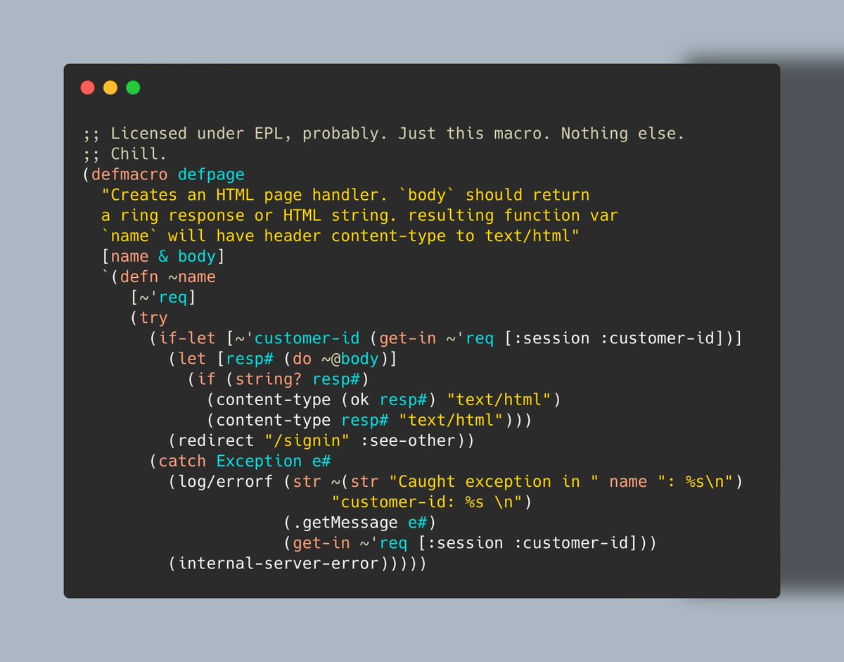 janetacarr's tweet image. Do you hate this #clojure macro?