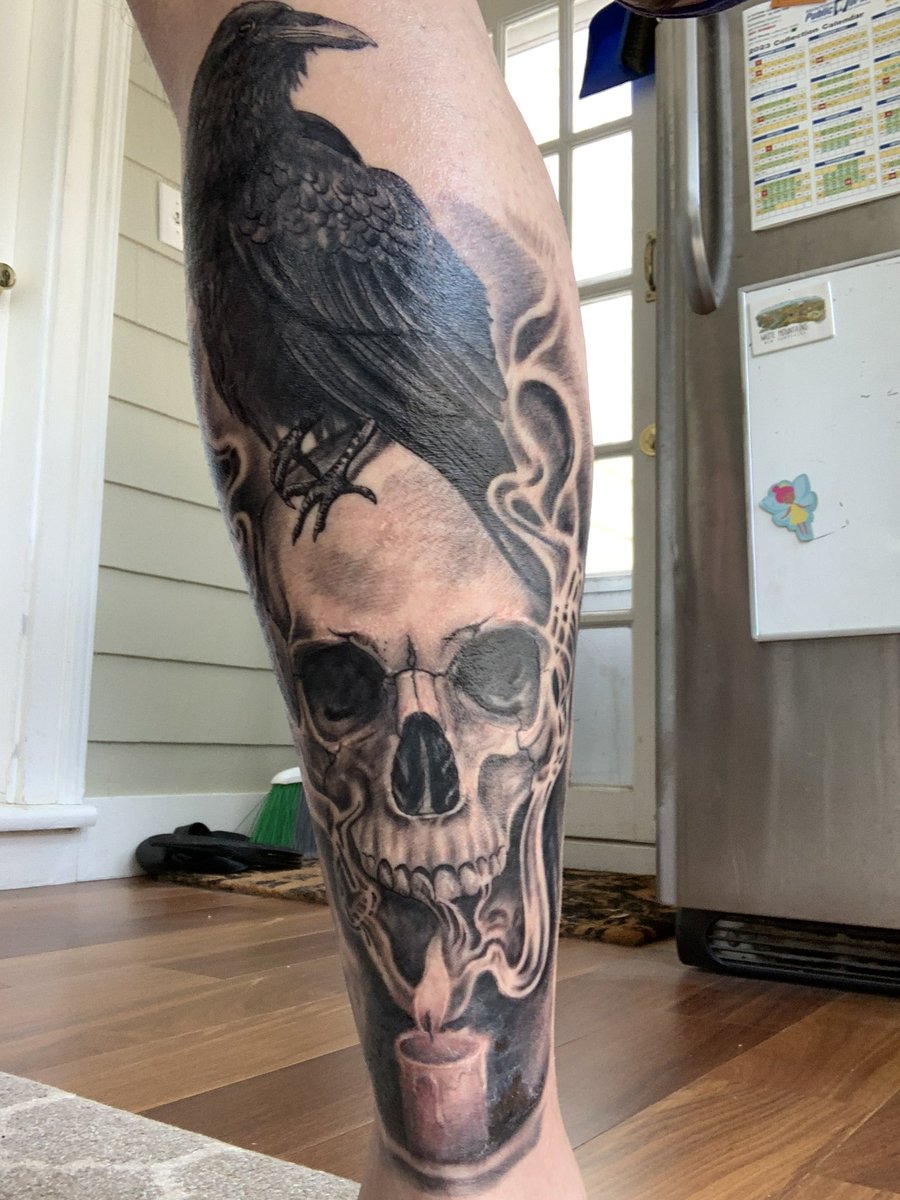 Proud member of the raven/crow tattoo community, image size:900x1200