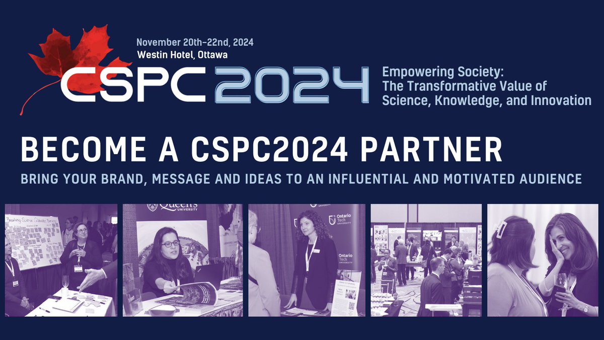 Join Canada’s leading forum for science and innovation policy #CSPC2024 📣

View the partnership prospectus, offering partner benefits for all sectors: 

sciencepolicy.ca/become-a-cspc-… 

#SciencePolicy #CdnSci