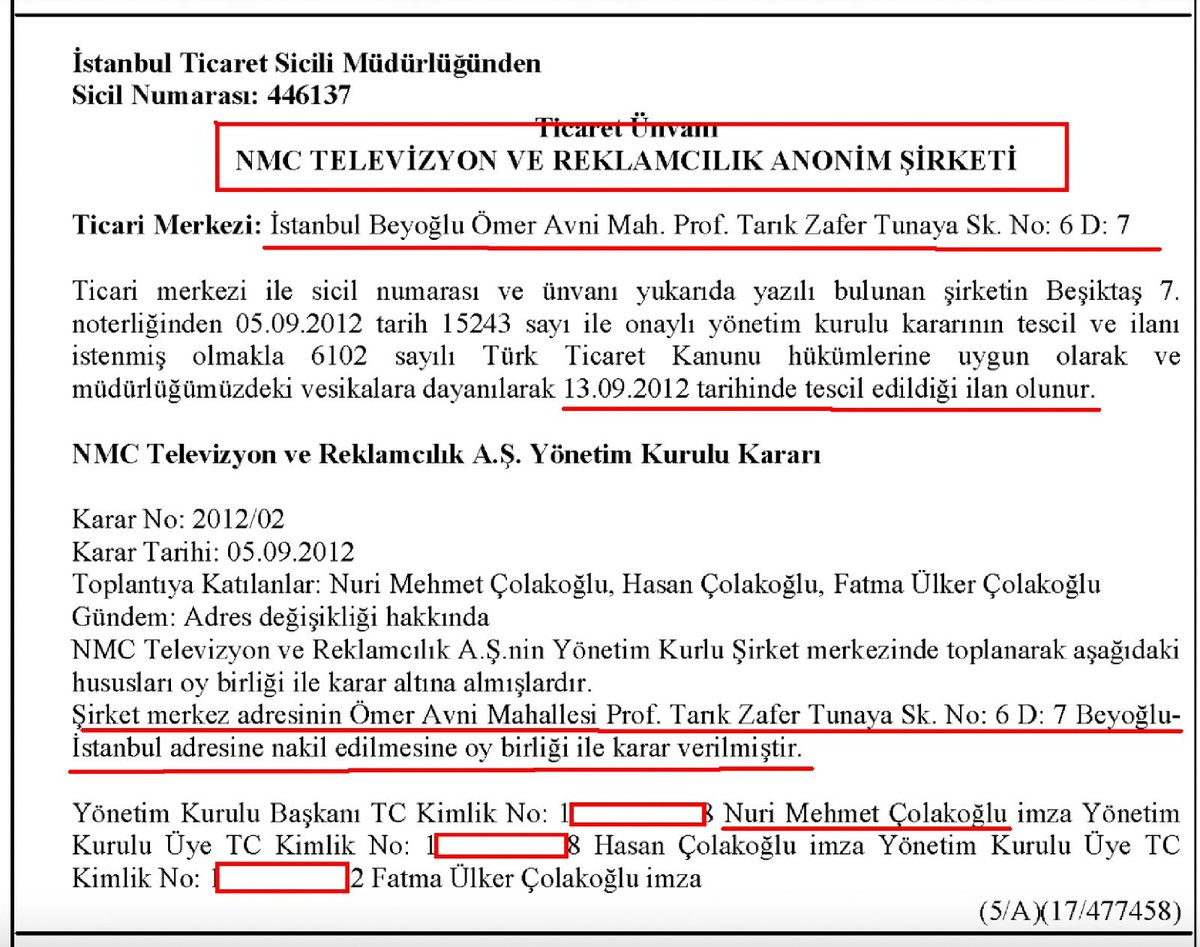 2-) MADOLYONUN GERÇEK YÜZÜ, ELAPRO AJANS ve EKREM İMAMOĞLU…

Elapro Yapım, Ticaret Sicil Gazetesi’nin 17 Mayıs 2010 tarih ve 7565 Sayılı yayınının 529. Sayfasında yer alan ilana göre, 11 Mayıs 2010’da 49 BİN TL’si Serdal Taşkın’a BİN TL’si de Rıza Şahin’e ait olmak koşuluyla 50