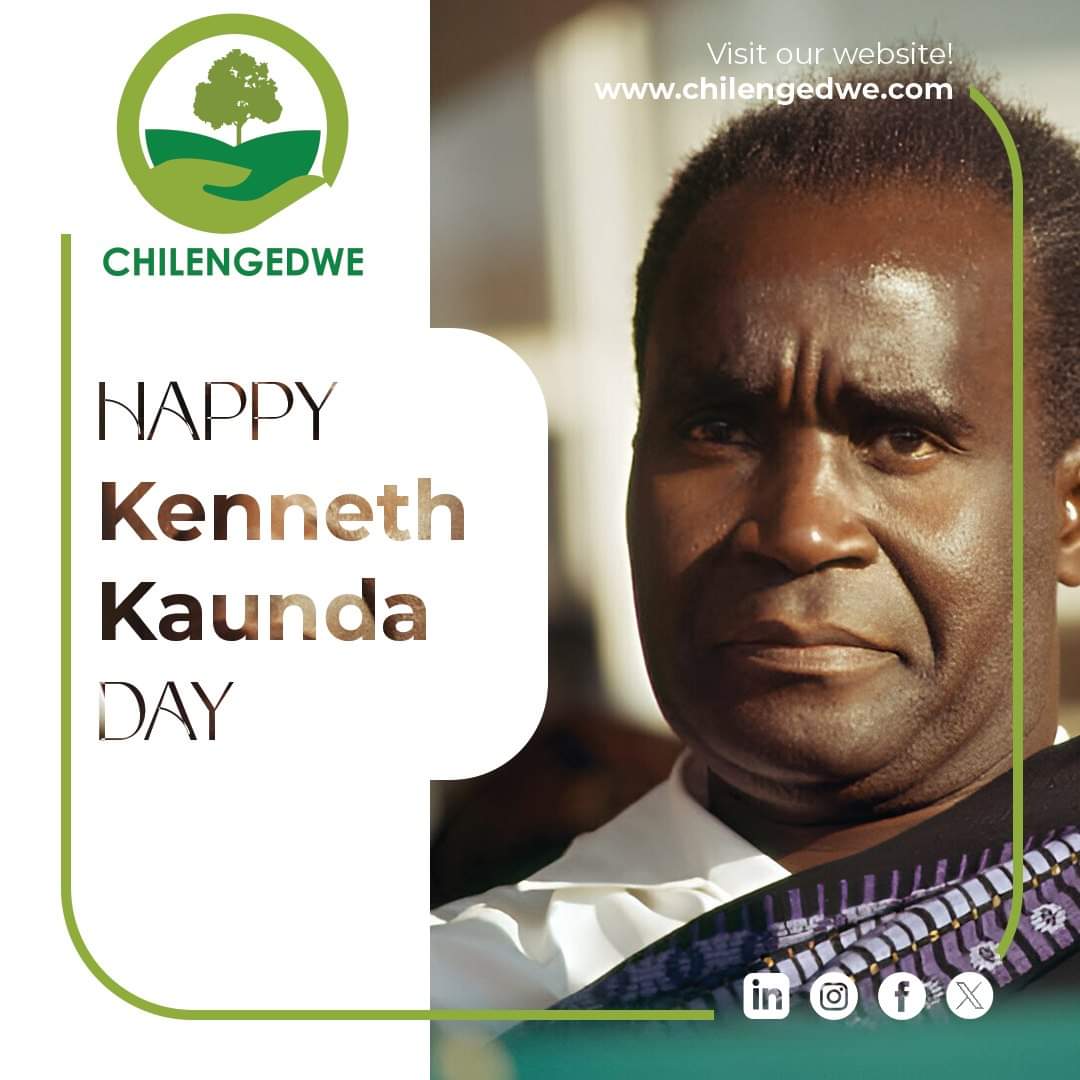 🌟 Honoring a Centenary Legacy: Happy 100th Birthday, Kenneth Kaunda! 🇿🇲✨

#KennethKaunda #CentenaryCelebration #Chilengedwe #Legacy