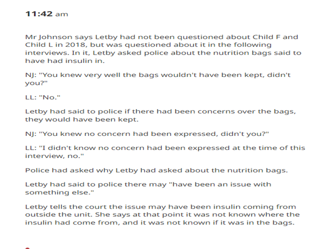 @gill1109 Insulin - 'the best bit of evidence'....the smoking gun.
#lucyletby was NOT scapegoated and thought she was clever. If only she had known about the significance of C Peptides......