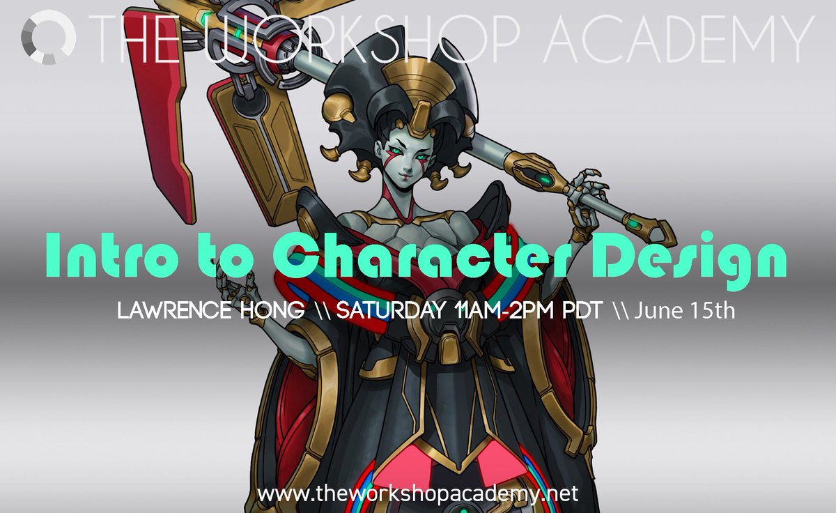 Learn the basics of character design with Lawrence Hong this summer! Sign up at theworkshopacademy.net