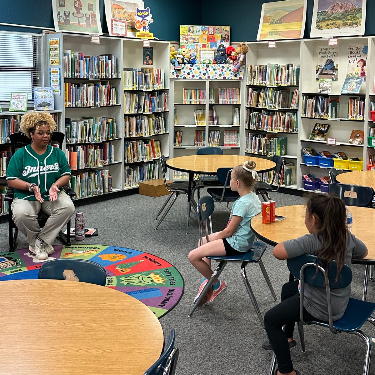 TCKStockton's tweet photo. It has been a pleasure to celebrate #SchoolLibraryMonth and #NationalPoetryMonth this April! Last week, our students got the chance to hear poetry from Stockton's own poet laureate: Jazmarie LaTour.  

Jazmarie, thank you for sharing your love of poetry and this city! https://t.co/MPrXz2QIrp