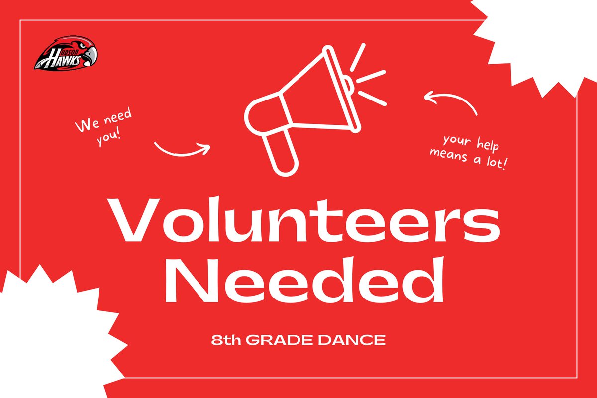 ‼️‼️‼️ 8th Grade Parents! We need volunteers for the 8th Grade Dance. You must be approved to volunteer through GISD. Sign up to volunteer at the link below. We appreciate your support! ‼️‼️‼️ signupgenius.com/go/10C084EA9AB…