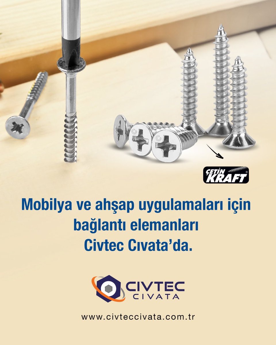 civtec_civata's tweet photo. Çetin Kraft ürünleri ve her çeşit bağlantı elemanları konusunda avantajlı fiyatlar için bize, mağazalarımızdan ve online satış kanallarımızdan ulaşabilirsiniz.
Yüksek kalitede ürünler ve uygun fiyatlar Civtec Cıvata'da
CİVTEC CIVATA
info@civteccivata.com.tr
#Civtec #Cıvata https://t.co/kwioFAmems