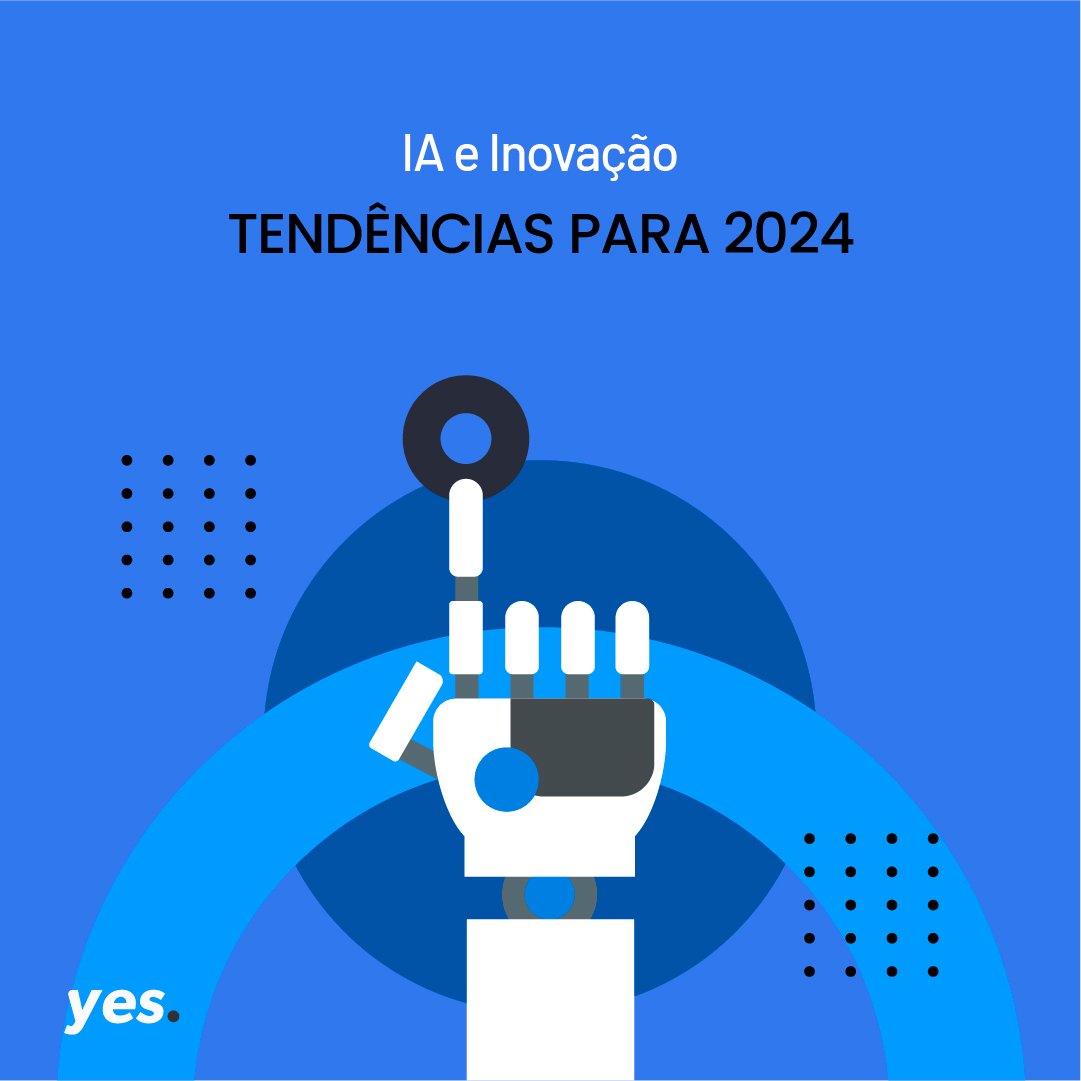 yesecosystem's tweet photo. À medida que entramos em 2024, o campo da Inteligência Artificial (IA) está passando por transformações empolgantes. Veja algumas das tendências mais promissoras:
- IA Generativa
- IA em Setores Específicos
- Ética e IA
- IA e Experiência do Usuário
- IA e Sustentabilidade https://t.co/oiPlHPU0V3