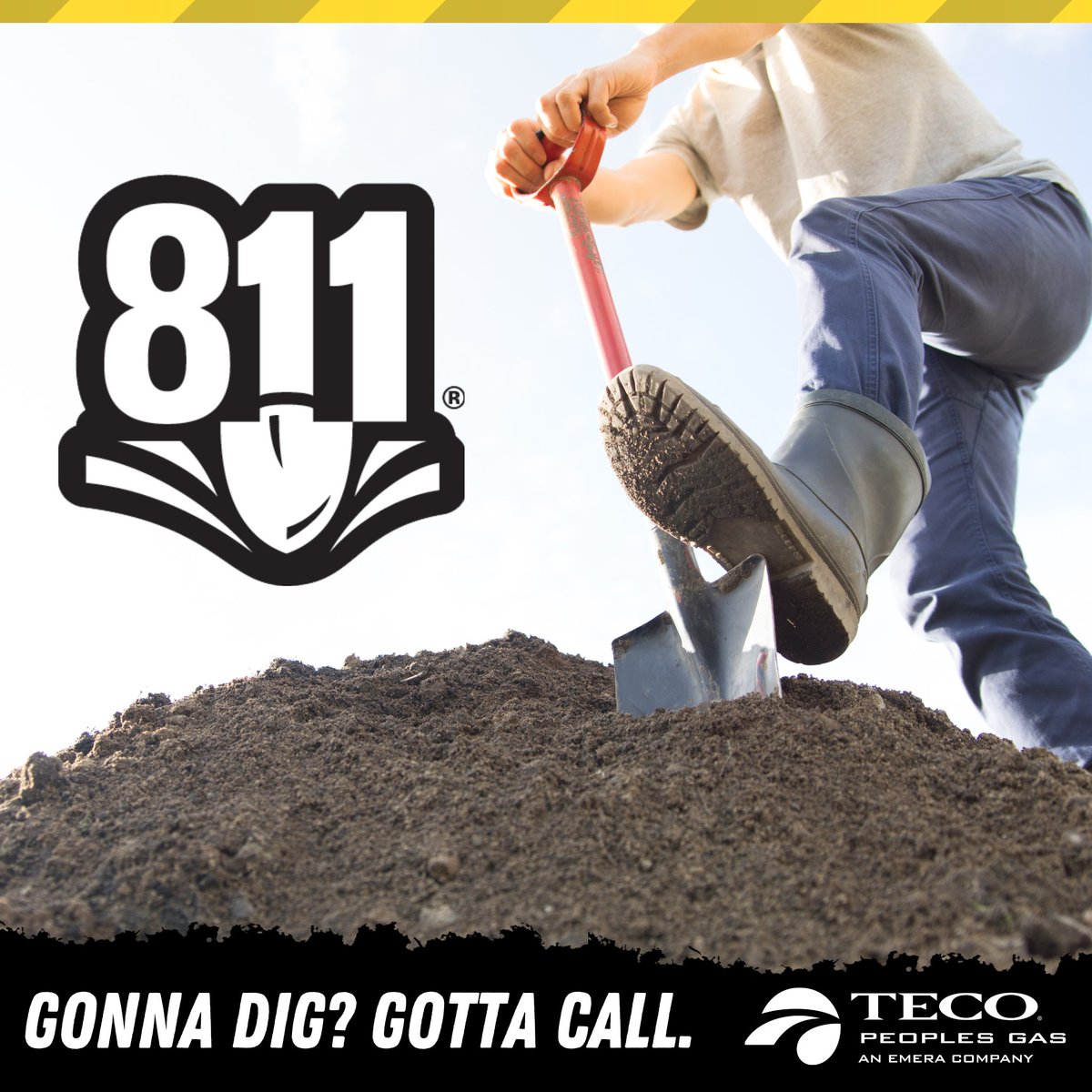 Call 811 before digging to have underground utility lines marked at the dig site. Here's the step-by-step process for how it works. sunshine811.com/6-steps-to-saf… #NSDM