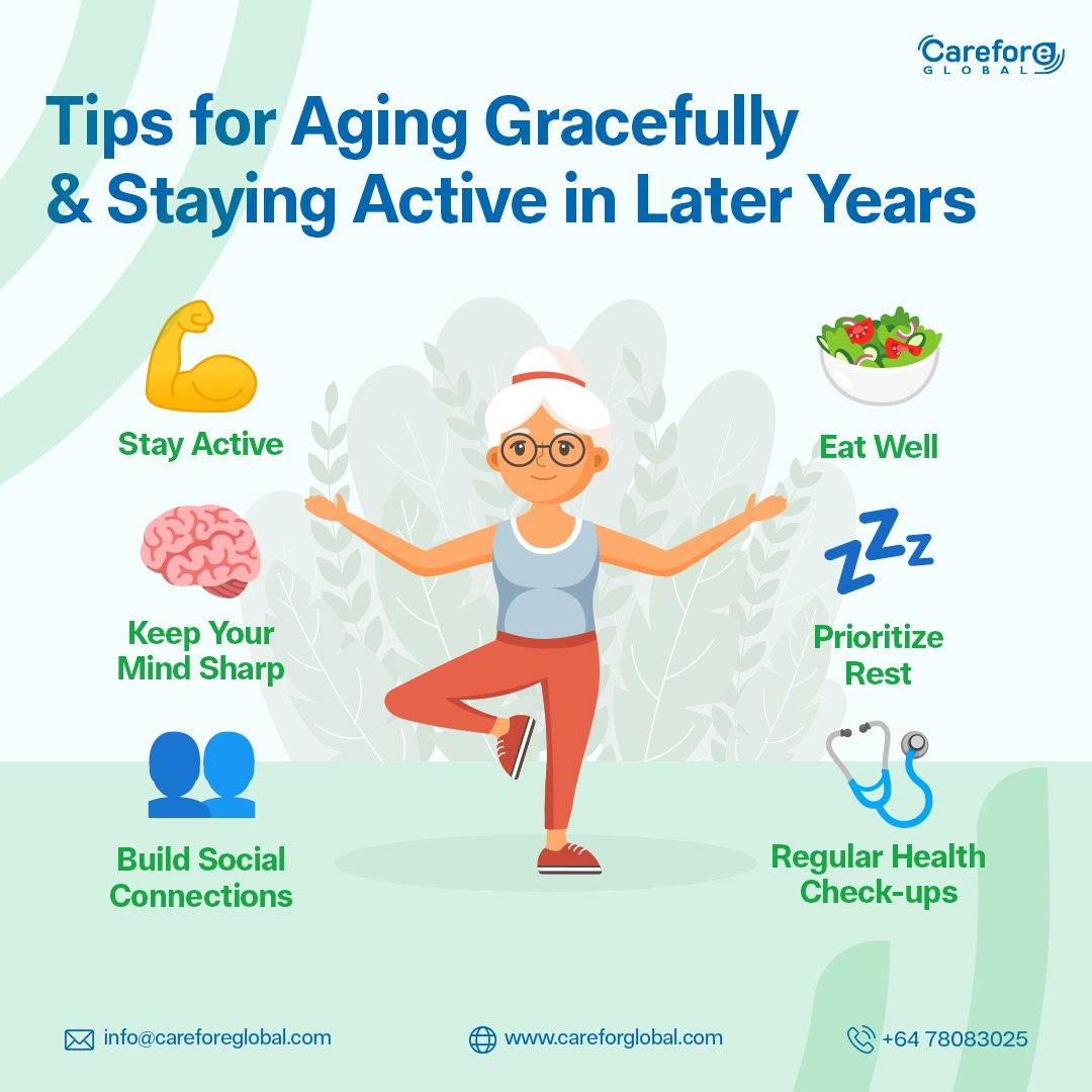 Aging is a natural part of life, but who says it can't be a vibrant and active journey? Here's how you can stay energized and enjoy your later years to the fullest👇👇
#CareforeGlobal #HealthyAging