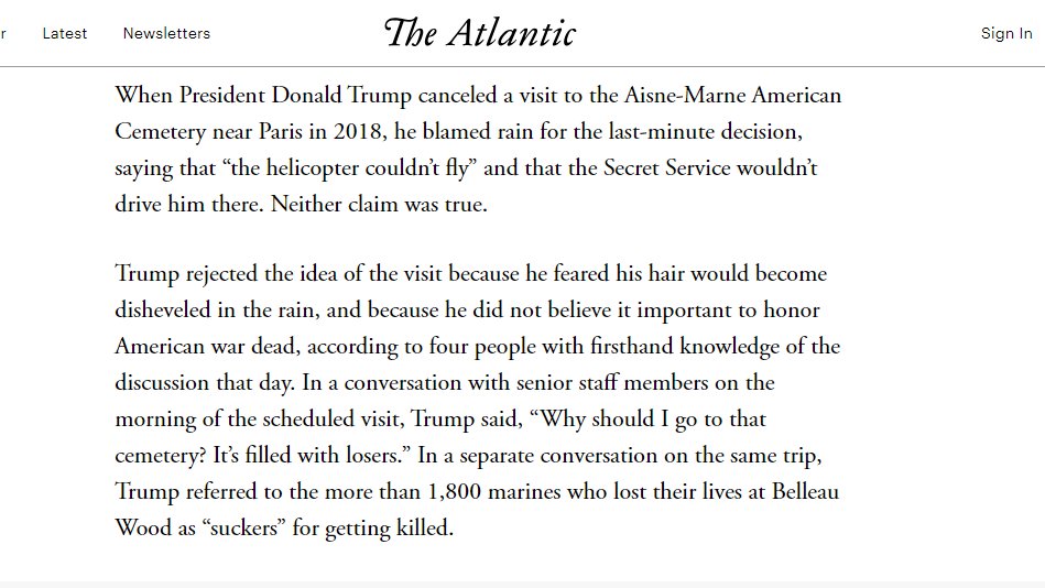 @MarisaNuman Happy you got what you wanted - a form letter signed by an man facing 91 criminal indictments, who called my fellow Marines who fought and died at Belleau Woods 'suckers'. If that's what it takes to make give you closure, may your God have mercy on your soul, as well as that of…