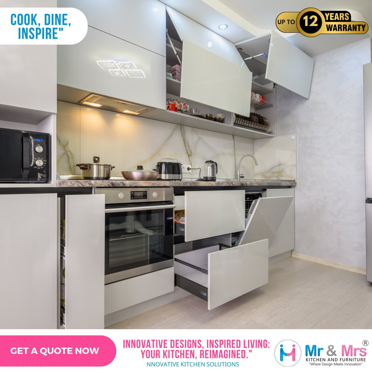 Innovative Designs, Inspired Living: Your Kitchen, Reimagined.

#HomeHarmony #modernhome #mrandmrskitchenandfurniture #modernkitchen #PuneInteriors #puneinterior #mrandmrskitchen #interiordesigner #puneinteriordesign #interiordesigners #interiordecor #interiorstyling