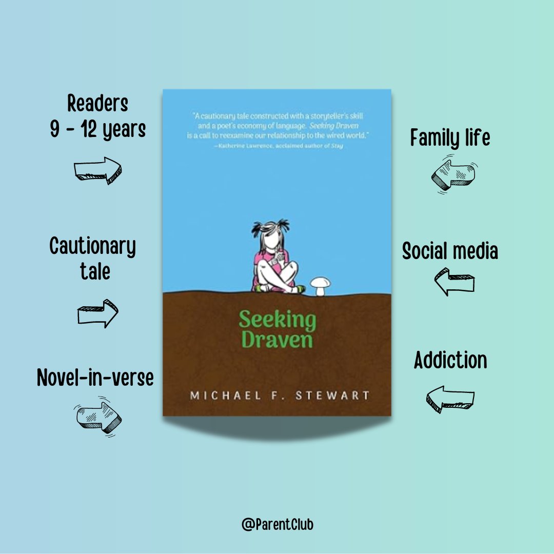 Seeking Draven by <a href="/MichaelFStewart/">Michael F. Stewart</a> 
Pub: <a href="/RedDeerPress/">Red Deer Press</a> 

Seeking Draven is a unique novel-in-verse.  I recommend this book for a mature middle grade reader. Themes: family life, school and friendships, social media. 

#MGBooks #novelinverse