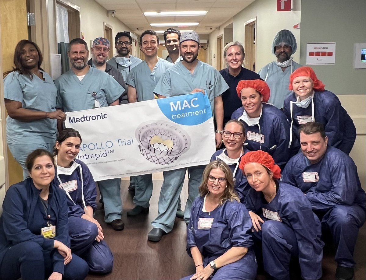 First 29F TF APOLLO case for MAC in the world! Outstanding results with mean gradient of 2mmHg, no PVL and significant hemodynamic improvement. Amazing job of @UHhospitals @HarringtonHVI Structural heart team with the great support of the @MDT_StructHeart APOLLO team @shishem