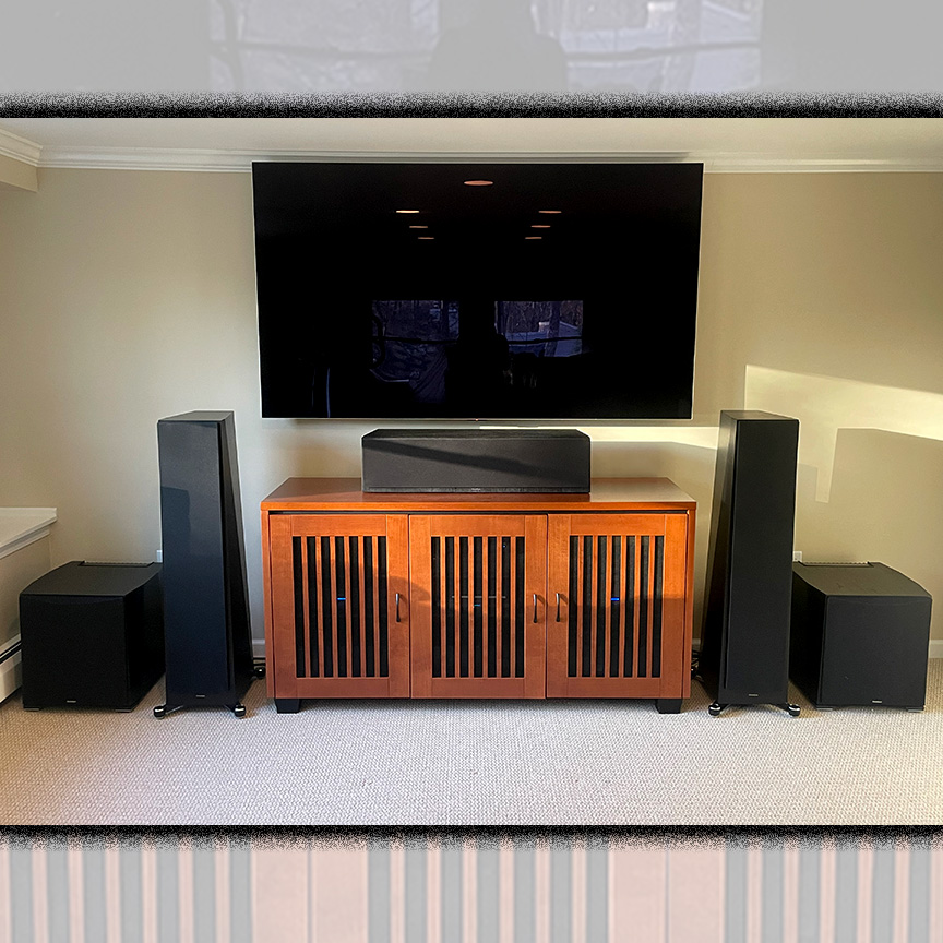 This customer received a fantastic upgrade: Sony A95L OLED TV, Anthem MCA 525 power amp, Paradigm Founder 120H speakers, Paradigm XR13 subs, Nordost & Audioquest cables, RTI remote, & a Salamander Designs cabinet! #SonyOLED #Anthem #Paradigm #Nordost#Audioquest #RTI #Salamander