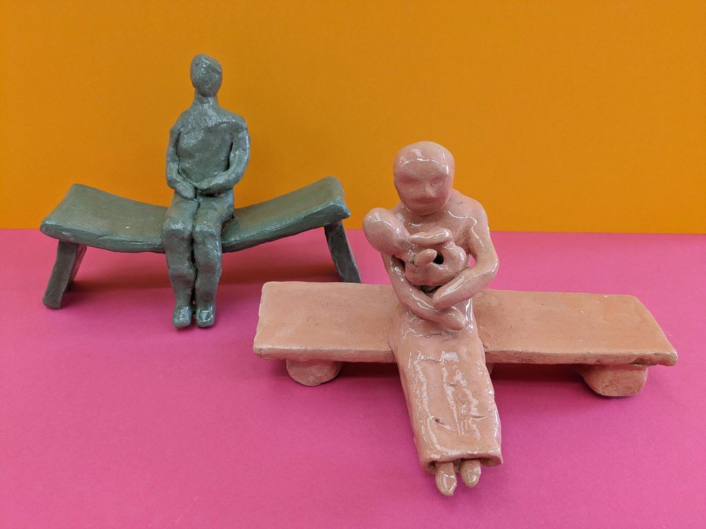 SCHSgdst's tweet image. Following a trip to @Tate earlier this year, students from SCHS Art Extended Learning Group created these beautiful ceramic sculptures, inspired by the Henry Moore sculptures they observed during their visit.⁠
⁠
#arteducation #extendedlearning #tatebritain #art #edutwitter