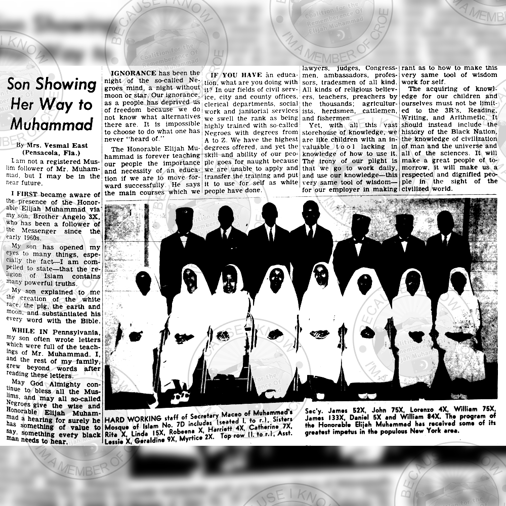 A look back #MuhammadSpeaks FEBRUARY 10, 1967

Support the archives, donate, share croe.org
#ElijahMuhammad #education #history #nationbuilding #NationofIslam #CROEArchives