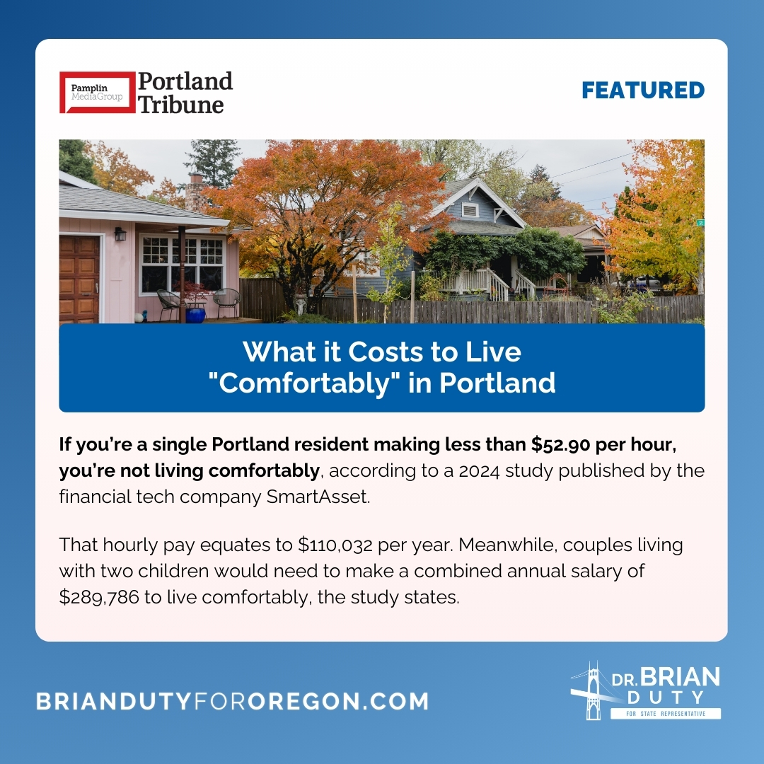 This is what Portlanders are dealing with. When it feels like your money doesn't go as far as it used to, its because it truly doesn't. Portland's #costofliving has far outpaced wages, and it's untenable.
