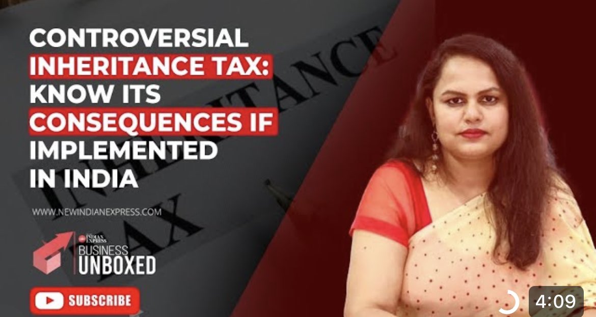 Know about controversial inheritance tax and its repercussions if implemented.. watch the video on YouTube #SamPitroda #congress #bjp #LokSabha2024 #PMModi24 #InheritanceTax 

@Dipak_Journo @NewIndianXpress @TNIEBiz 

youtu.be/9U6MgTnkLek?si…