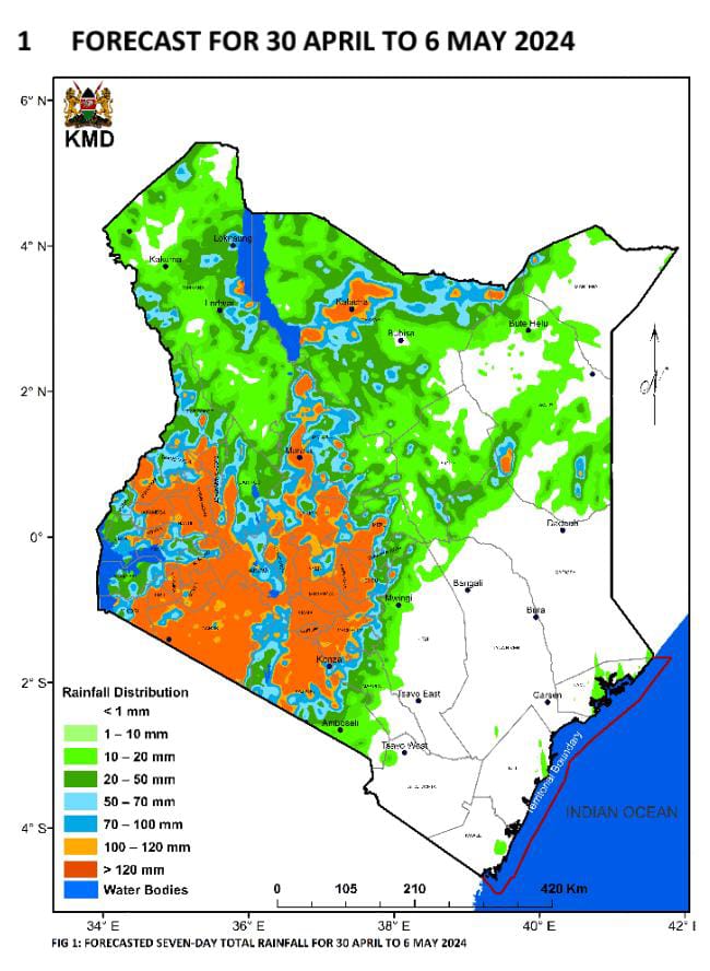 KBCChannel1's tweet image. Rainfall to continue through the week with warning of more landslides kbc.co.ke/rainfall-to-co…