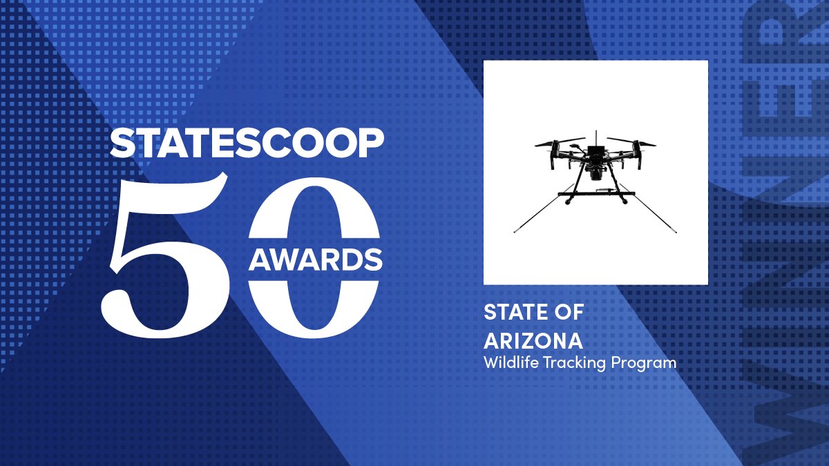 Congratulations to the State of Arizona's Wildlife Tracking Program on winning State IT Innovation of the Year in the 2024 #StateScoop50 Awards!

Get to know the trailblazers shaping our future. Check out this year's award recipients: statescoop.com/list/announcin…