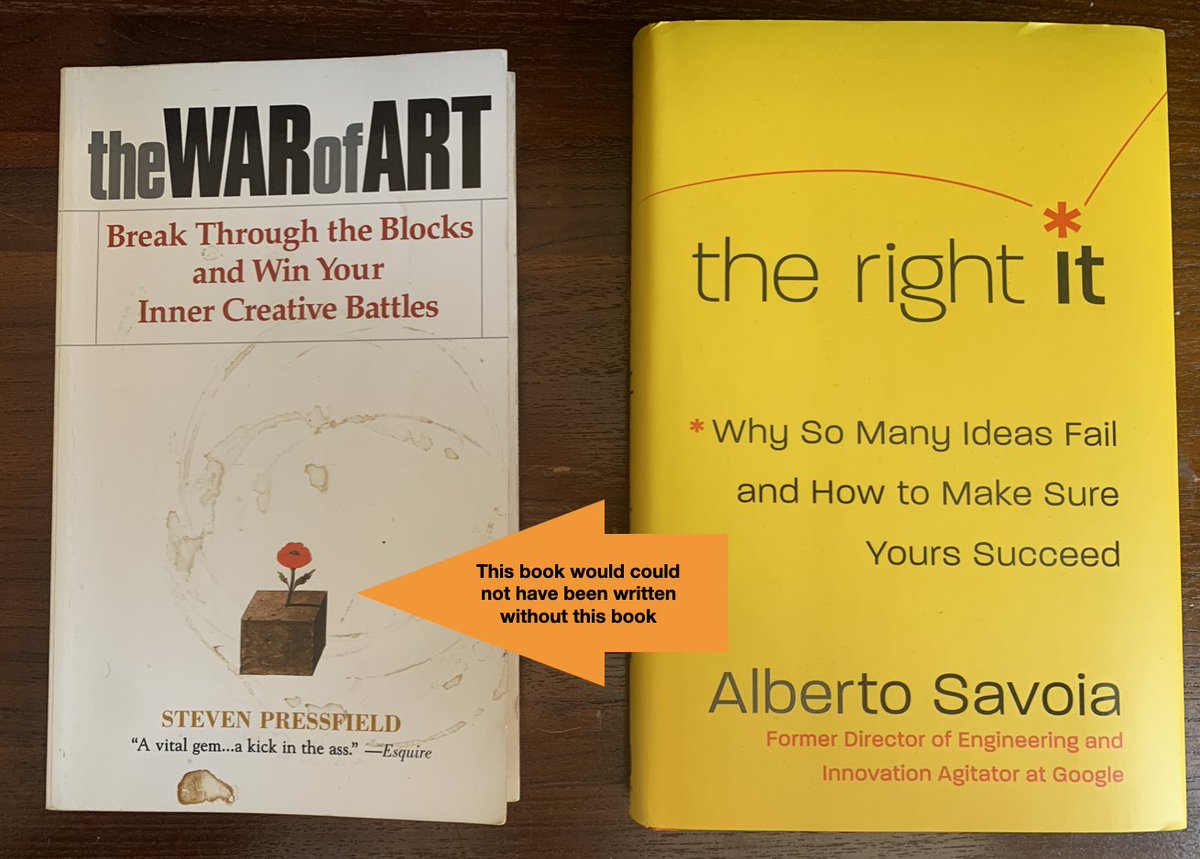Alberto Savoia (@pretotyping) on Twitter photo As begin The Work on a new book, I want to take a moment to thank <a href="/SPressfield/">Steven Pressfield</a>, without whose help I could have never beaten Resistance, and my book would have never seen the light of day. As begin The Work on a new book, I want to take a moment to thank <a href="/SPressfield/">Steven Pressfield</a>, without whose help I could have never beaten Resistance, and my book would have never seen the light of day.
