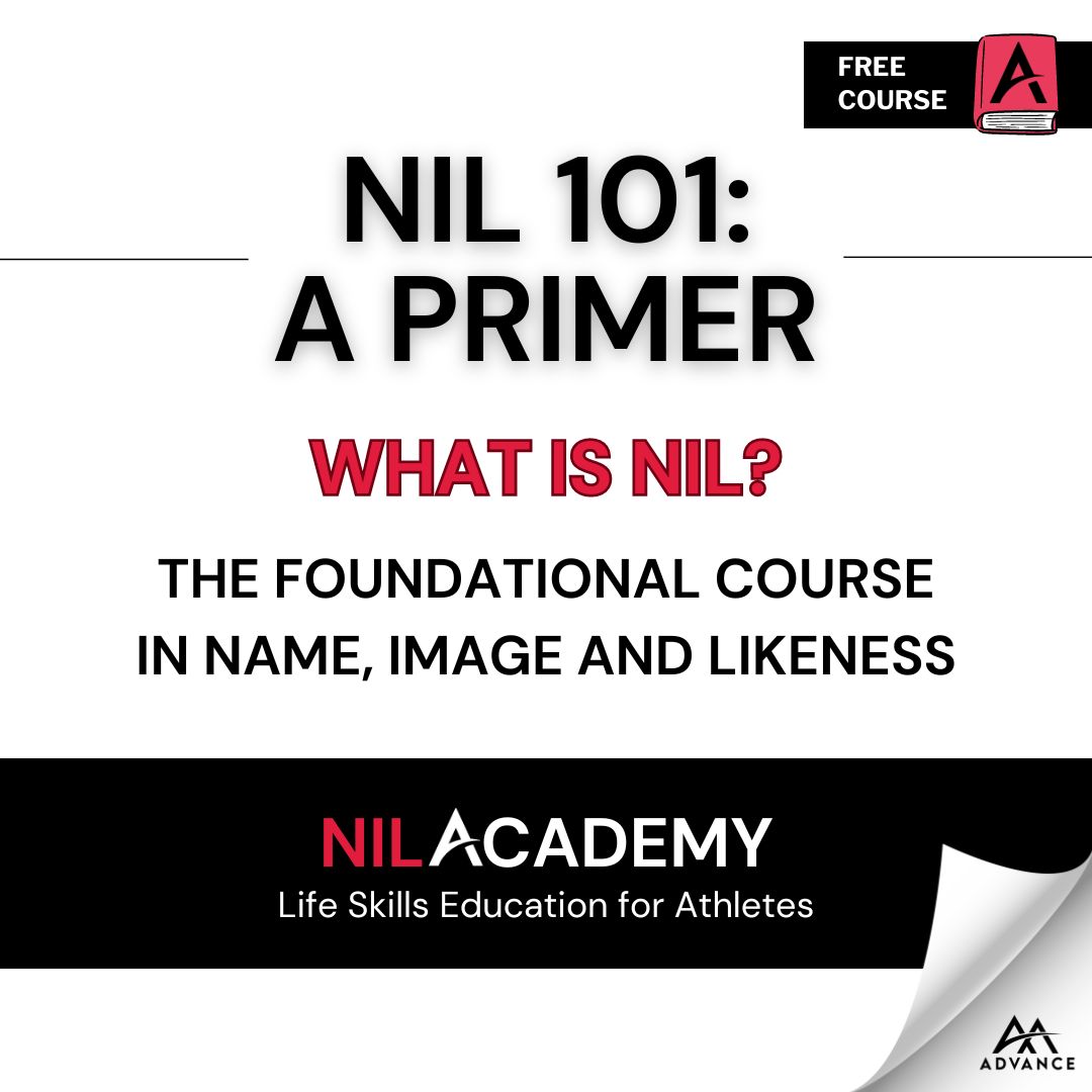 NIL 101: A Primer: is our free foundational course. In this course, you will learn the accurate definitions of NIL and Intellectual Property. courses.advancenil.com/courses/nil101/