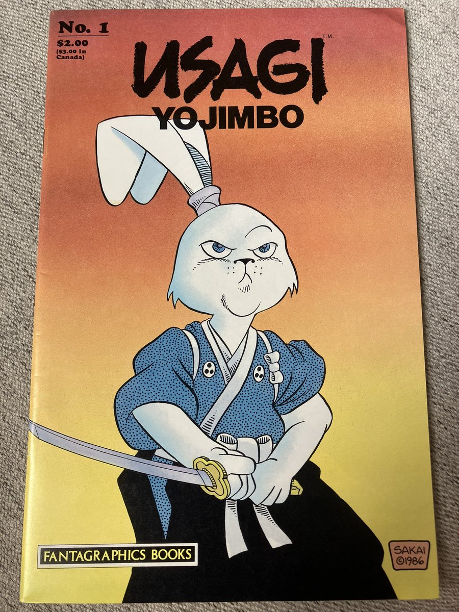 Impulse buy. But with the down comic book market, I got a good price. Always wanted one of these! Usagi Yojimbo #1 from 1987