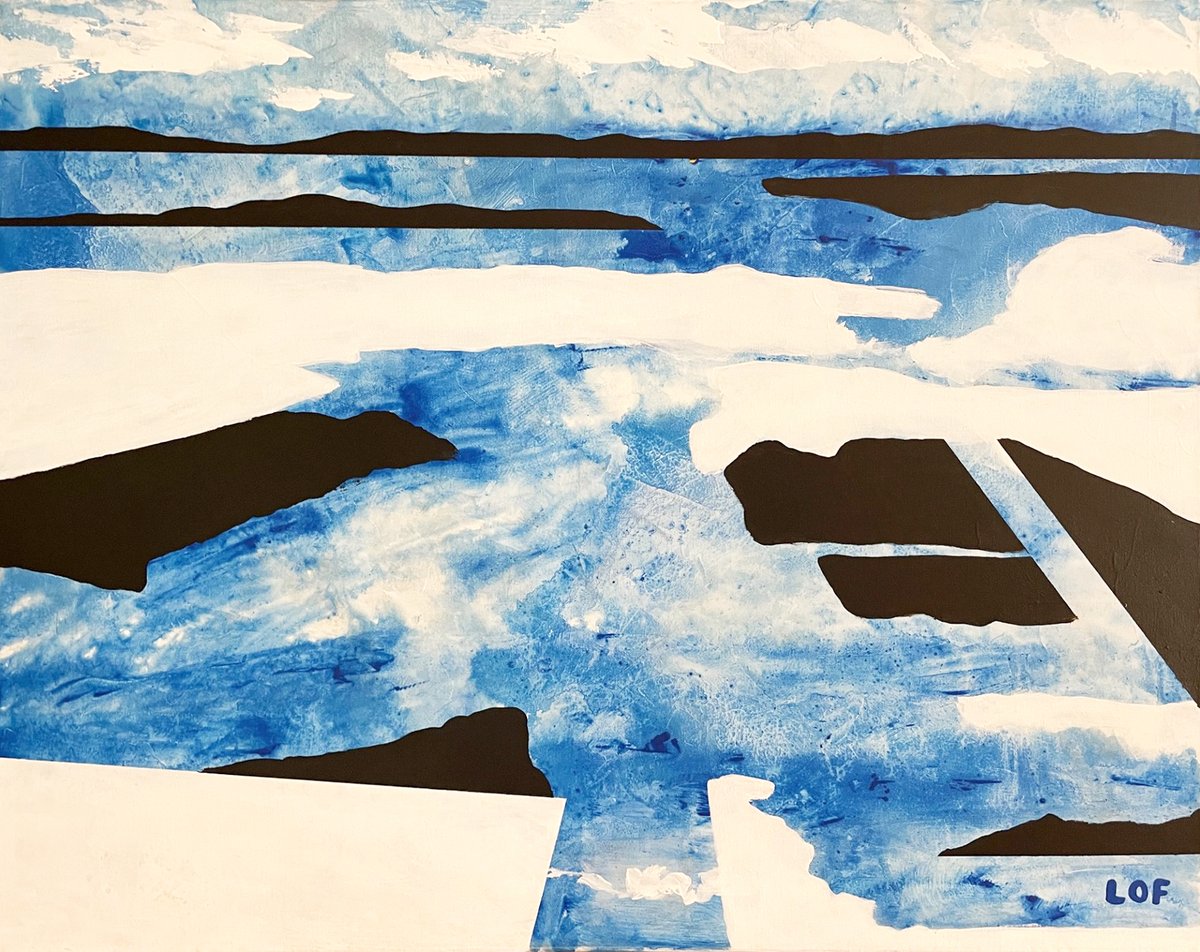 'Arctic Landscape' 24 x 30 in. / acrylic / painting / art / LOF