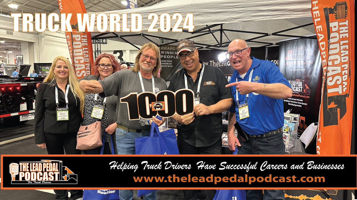 Check out the video from Truck World. We had great discussions! youtu.be/72Vb5XBClao?si… #truckworld #trucking #events #theleadpedalpodcast #leadpedalmedia