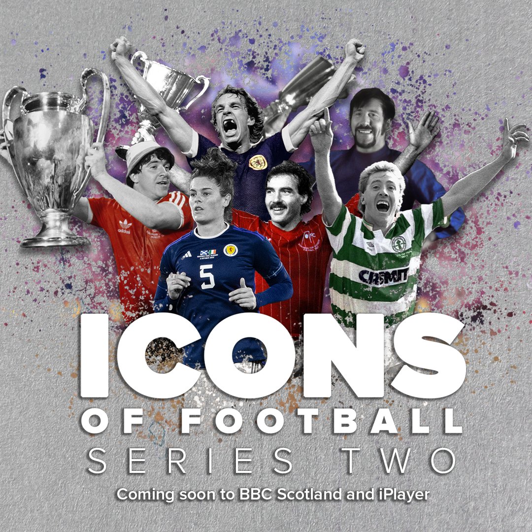 'Icons of Football' returns with a new line-up of heroes: Frank McAvennie, John Robertson, Joe Jordan, Willie Miller, Jen Beattie and John Greig ⚽️ Coming soon to @BBCScotland and @BBCiPlayer 🙌 #BBCFootball
